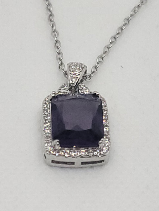 Amethyst SQ Necklace