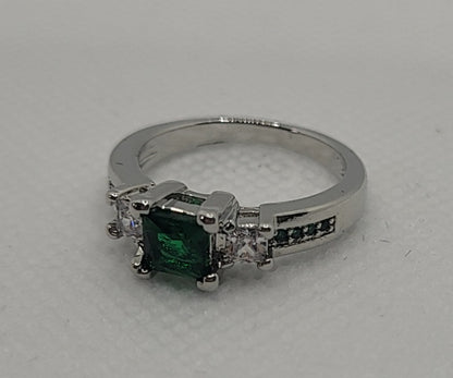 Square Emerald Ring