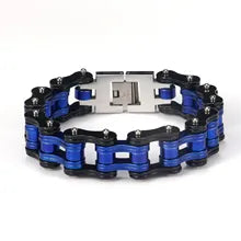 Thin Blue Line Chain Bracelet