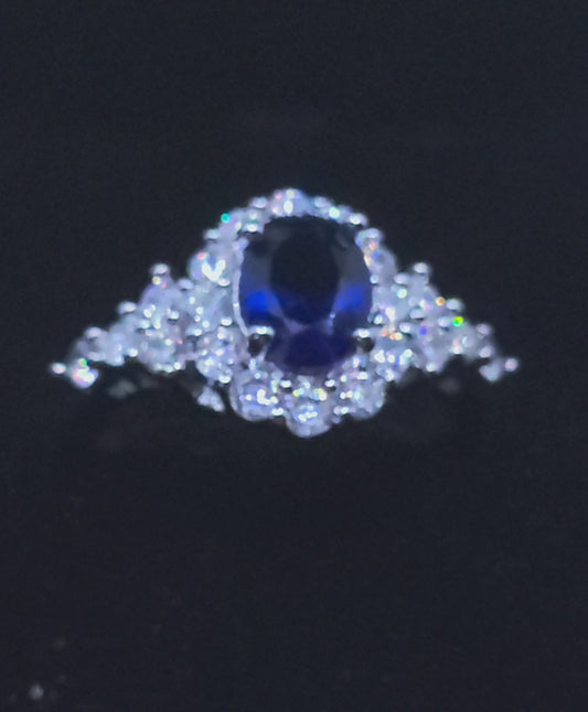 Sapphire and Diamond Ring