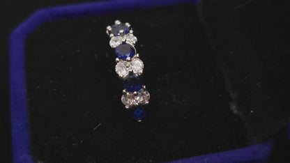 Sapphire and Diamond Band