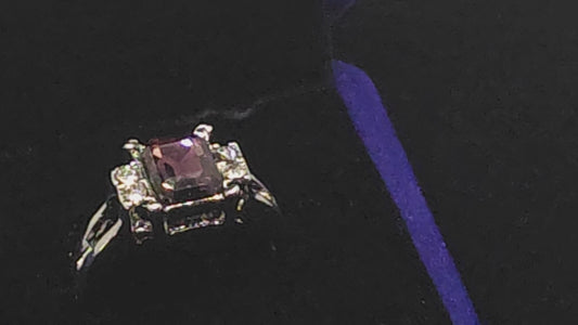 Emerald Cut Amethyst Ring