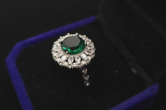 Emerald Cocktail Ring