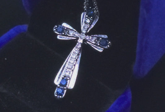 Sapphire and Diamond Cross